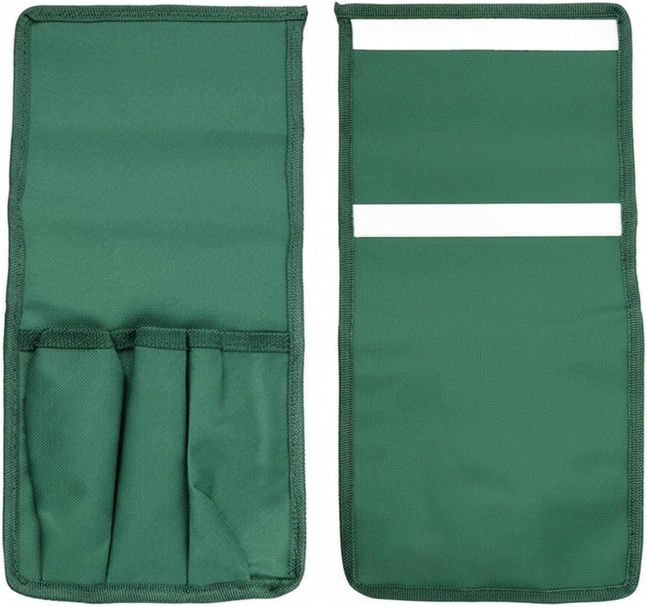 Green Polyester Tool Bag - Compact Open-Top Carrier for Hand Trowels, Pruners & Gloves - Portable Outdoor Organizer