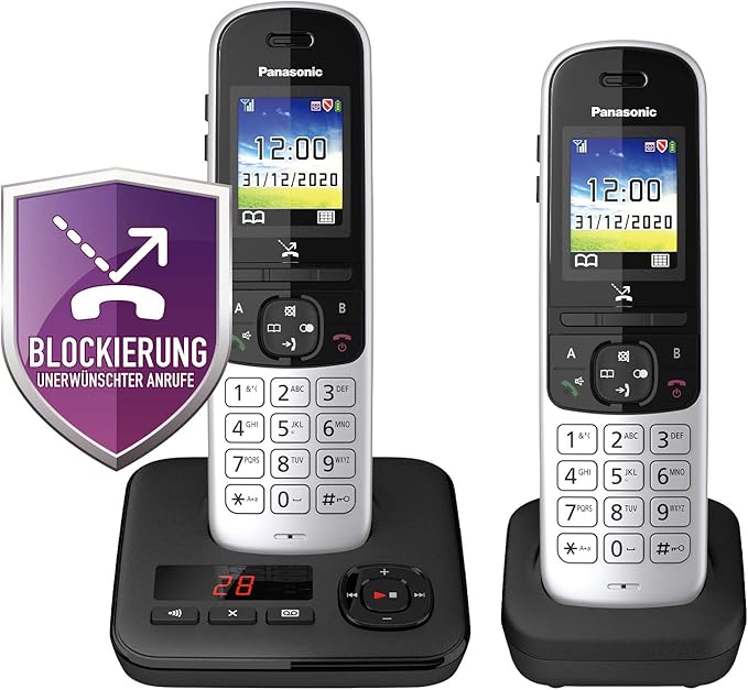 Teléfonos con Cable Marca PANASONIC Modelo KX-TGH722GS Black