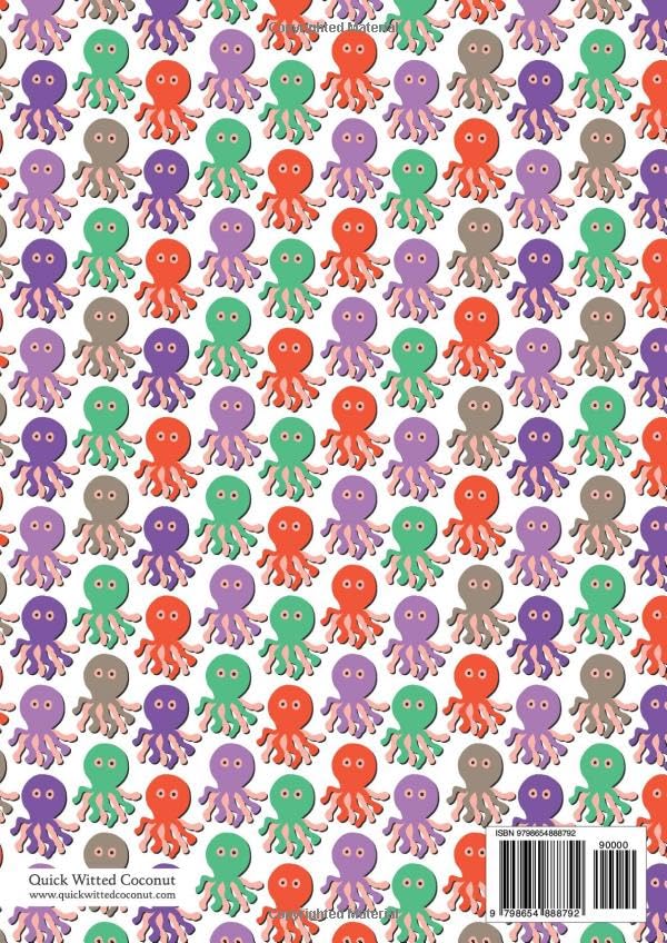 Octopus Notebook - Lined Pages - A4 - Premium: (Autumn Edition) Fun notebook 192 lined pages (A4 / 8.27x11.69 inches / 21x29.7cm) - Image 2