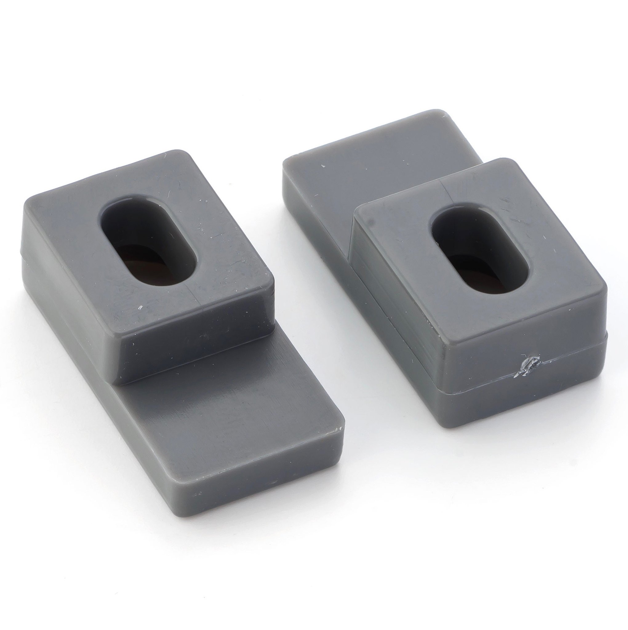 2 x Shower/Bathroom Door Plastic Glass Feet Foot L040 : Amazon.co.uk ...