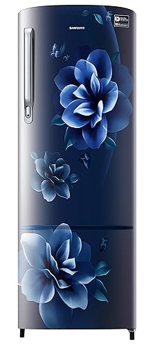 Samsung 246L 3 Star Inverter Direct-Cool Single Door Refrigerator Appliance (RR26C3753CU/HL,Camellia Blue) 2023 Model