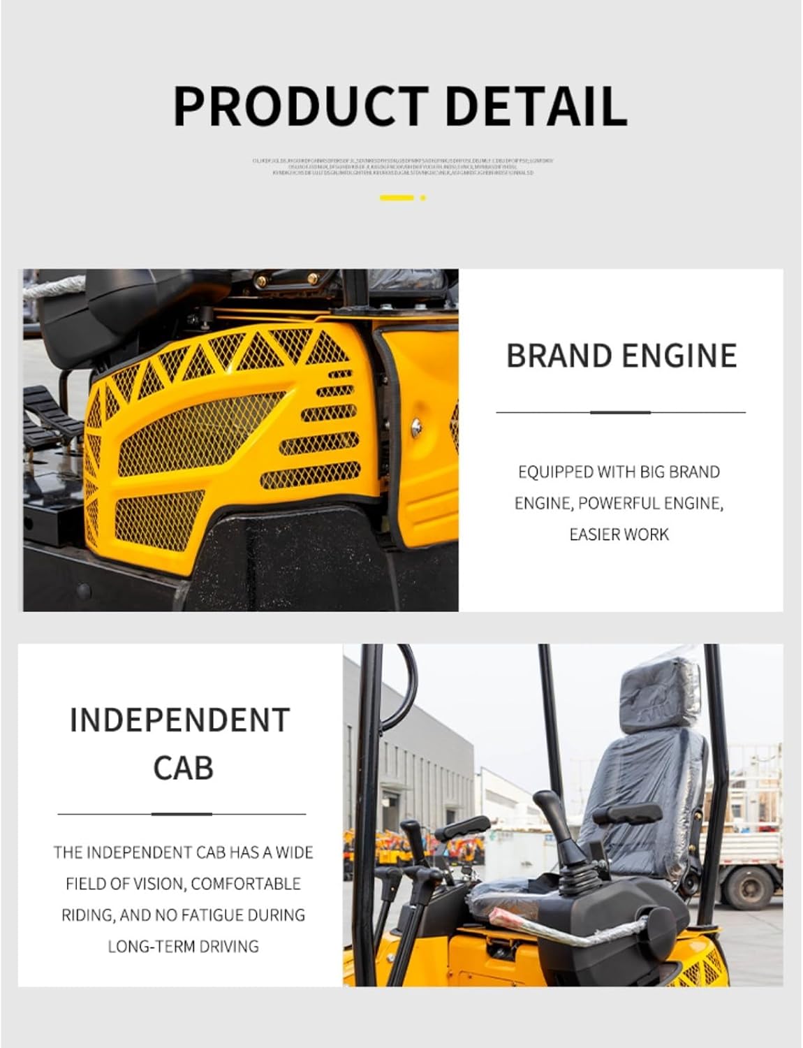 Mini Excavator Construction Grade – 1–3 Ton Hydraulic Digger for Municipal & DIY Projects