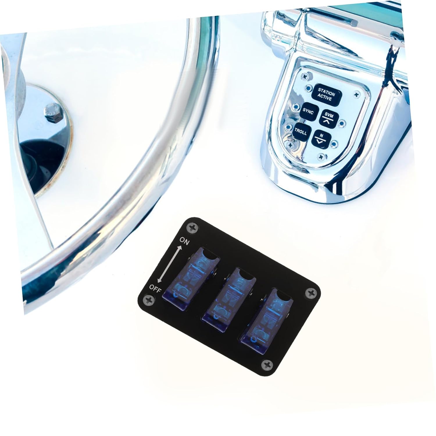 Alipis 12v Boat Toggle Panel Led Duty Rocker for Automotive and Use Easy Installation Position Design