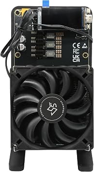 Nerdqaxe++ rev 6.1 Bitcoin Miner, Upgraded 6TH/s 16.5J/TH Efficiency 100W Low Power, 2.4G Signal & Quiet Dual Fan Open-Source Crypto Machine for BTC Solo Mining