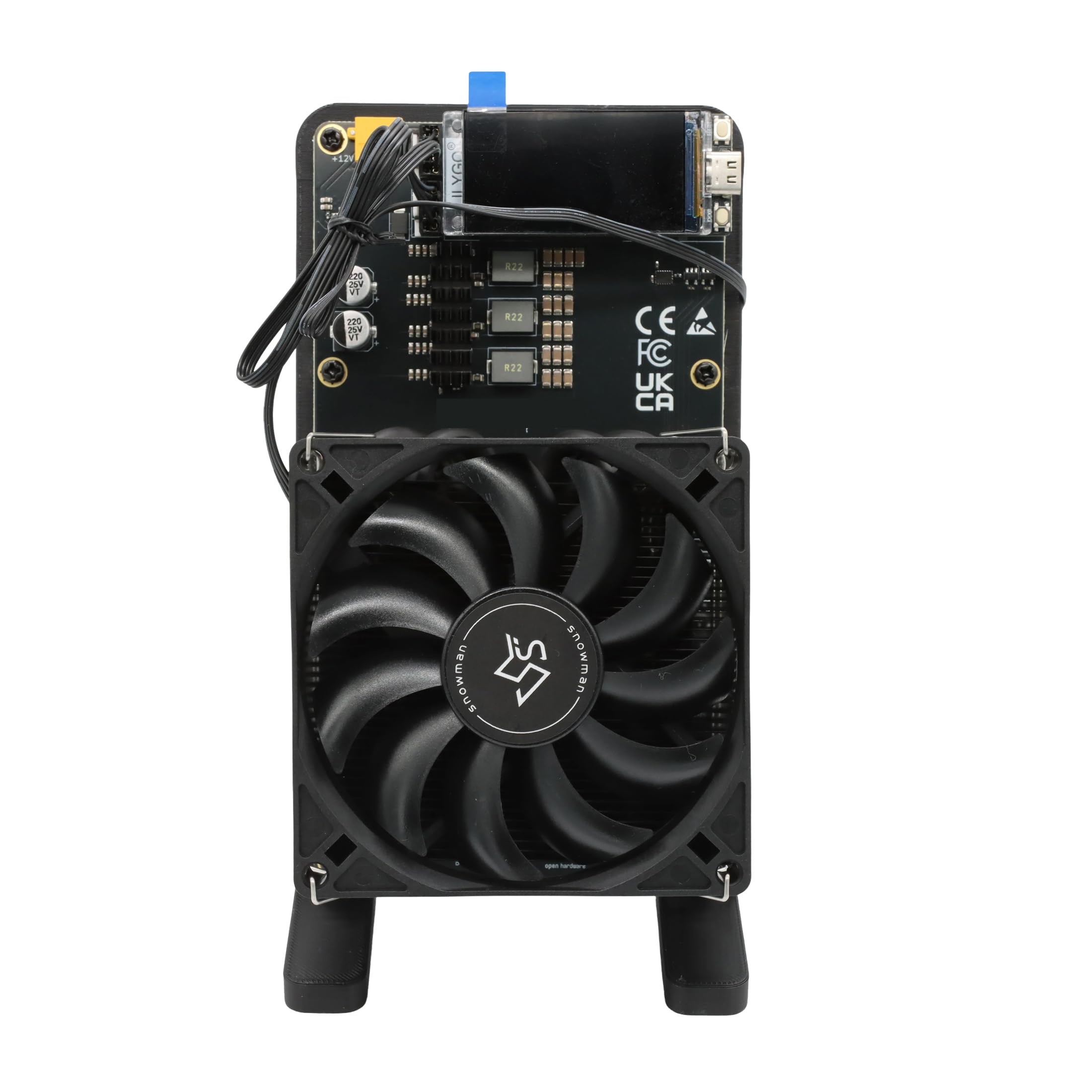 Photo 1 of Nerdqaxe++ rev 6.1 Bitcoin Miner, Upgraded 6TH/s 16.5J/TH Efficiency 100W Low Power, 2.4G Signal & Quiet Dual Fan Open-Source Crypto Machine for BTC Solo Mining