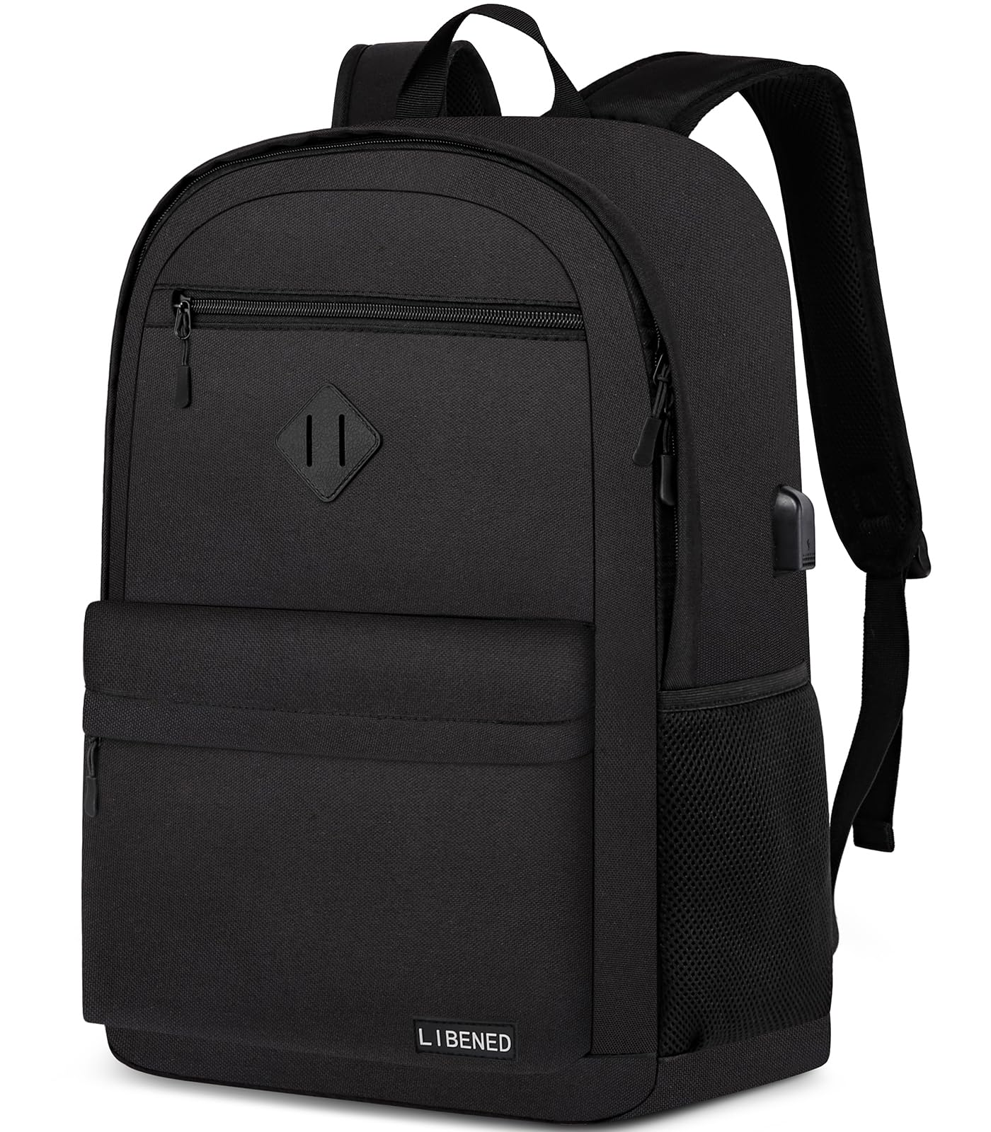 LIBENED School Backpack for Teens Boys Girls, 17.3 Inch Laptop Backpack with USB Charging Port, Anti-Theft & Water Resistant. College Bookbag,