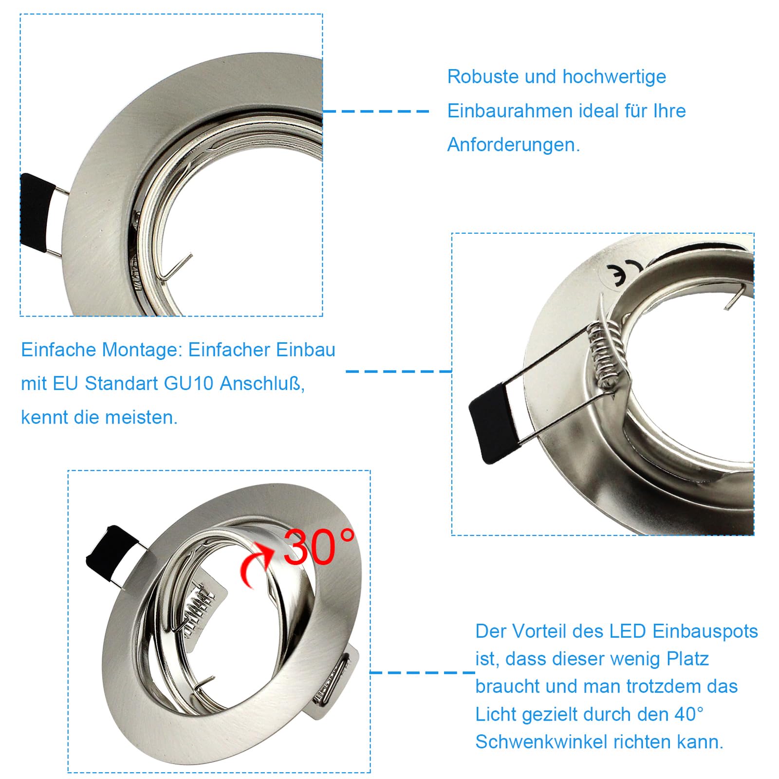 MacBright LED-Spot - CR 80mm 600lm 830 DALI WH IP44 / Compact 80mm
