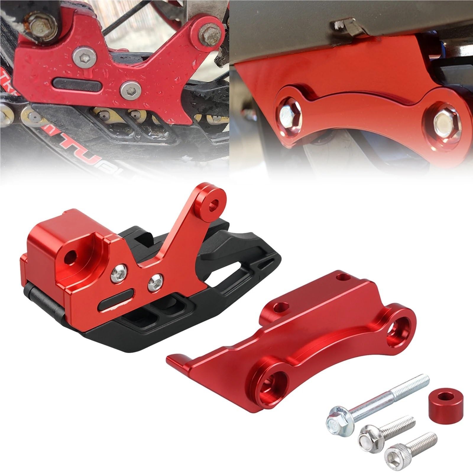 osłona łańcucha Pasuje do Beta XTrainer 300 2015-2024 RR 300 RR 125 200 250 300 350 390 400 430 450 480 2010-2024 Prowadnica łańcucha wahacza osłona zębatki(Swingarm Guard)