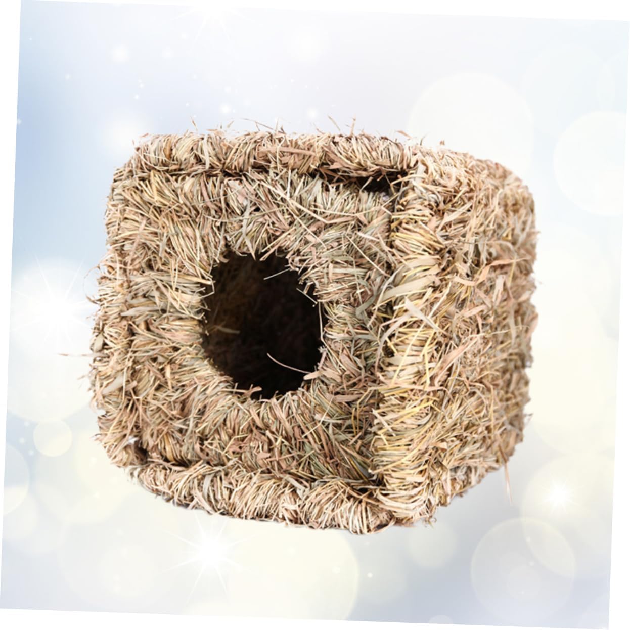 BESPORTBLE Delicate Woven Straw Folding Nest for Animals for Hamsters Guinea Pigs and Chinchillas Natural Grass Material for and Comfort