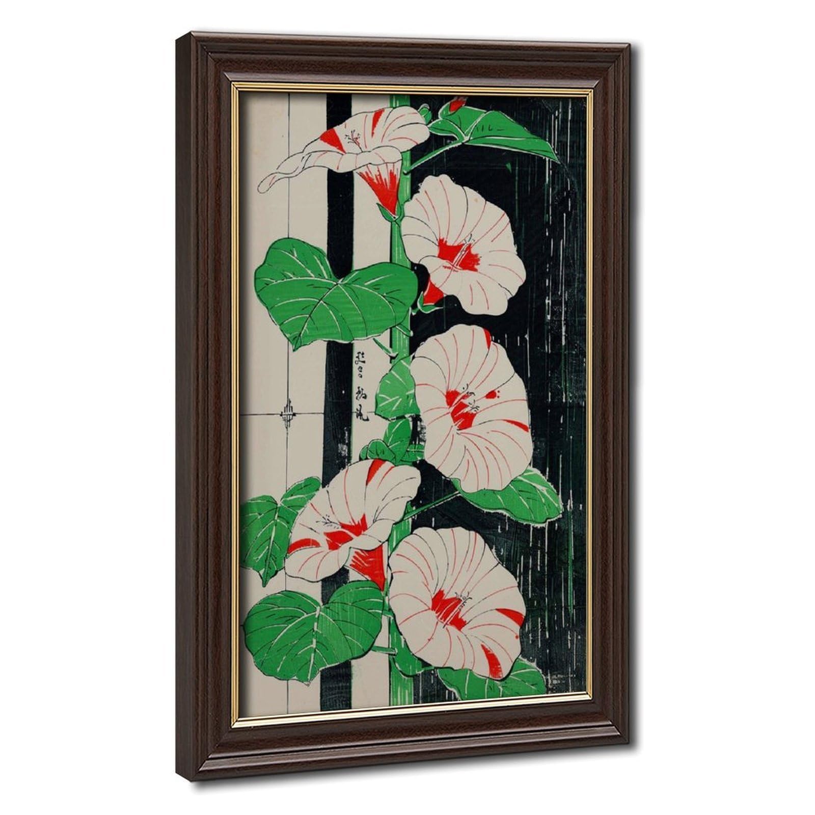 Bareronor Japanese Botanical Canvas Poster Bedroom Decor Landscape Office Room Decor Gift 20" L X 30" W