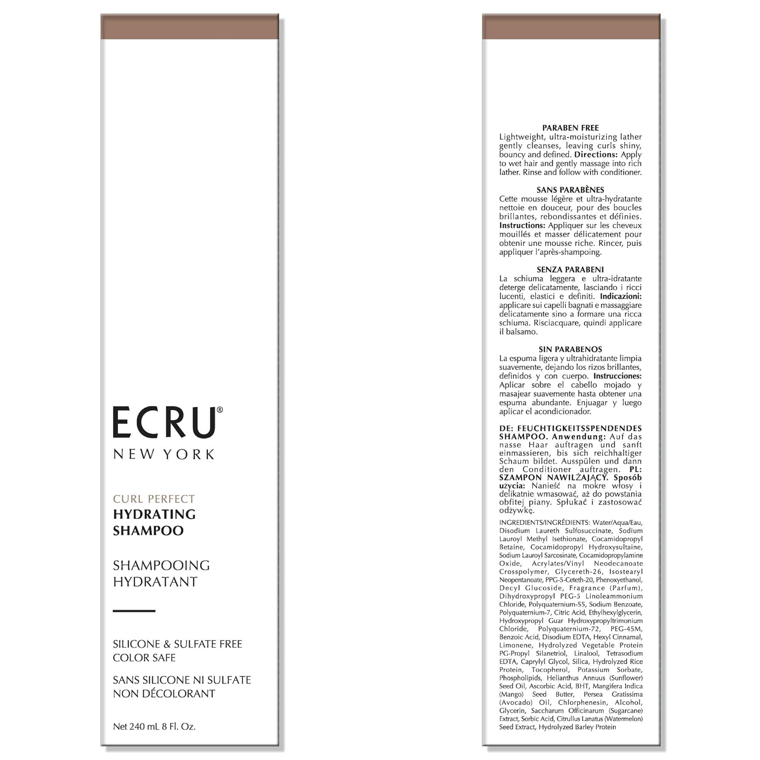 ECRU New York Curl Perfect Hydrating Shampoo, Curly Hair Shampoo for Women or Men - Image 2