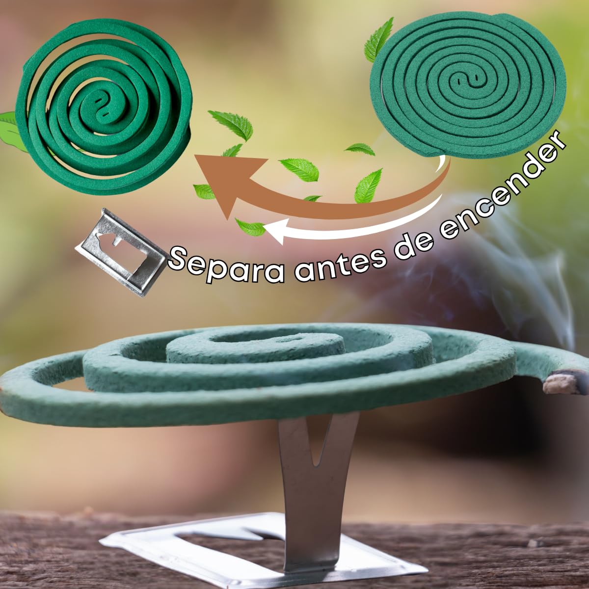 40 Espirales Antimosquitos con Citronela y Limón, Protección Exterior 6-8 Horas, Protección Natural, Aroma Agradable — view 3