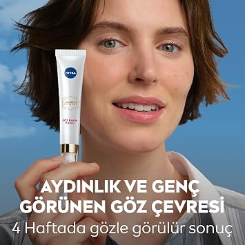 NIVEA Luminous630 Koyu Halka Karşıtı Göz Bakım Kremi 15 ml, Nemlendirici,Kafein,Thiamidol,Hyaluronik Asit
