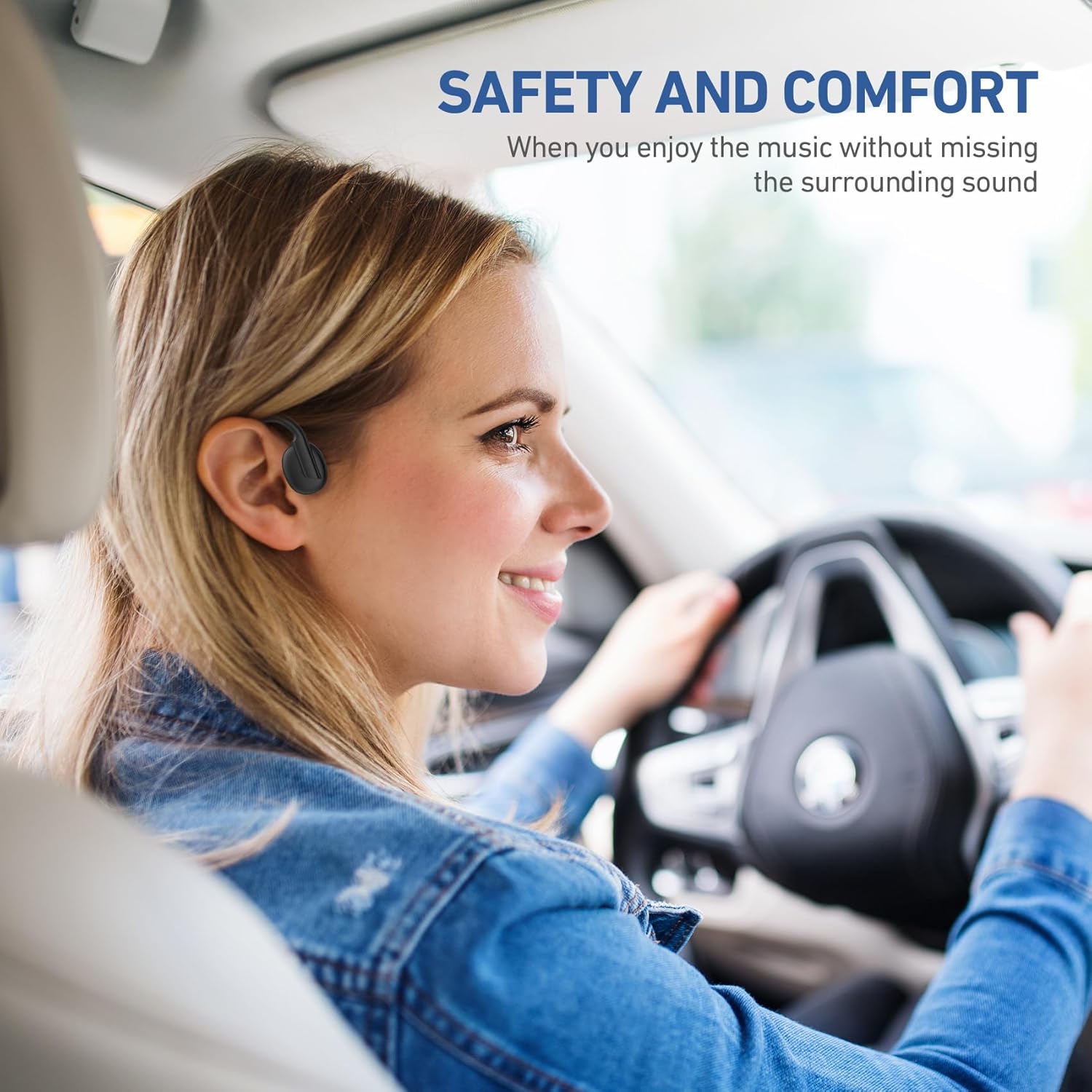 Bone Conduction Headphones Bluetooth 5.4 Open Ear Headphones Wireless Headphones with Mic, Sports Earphones 12H Playtime, IPX6 Waterproof Headset for Running,Cycling, Hiking, Driving - Image 6