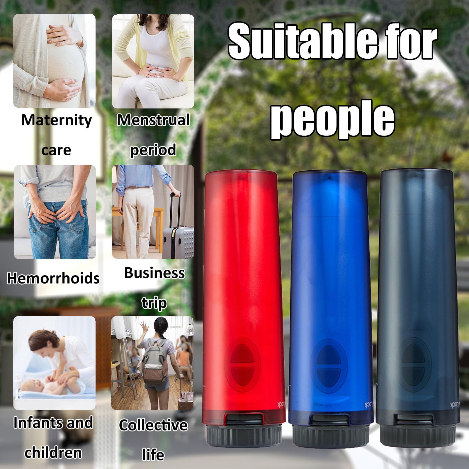 Po Dusche Irrigator Darmspülung,Wiederaufladbar Pumpflasche Für Männer Und Frauen,Intimdusche Wochenbett Für Frauen Vaginaldusche,Grau,210ml