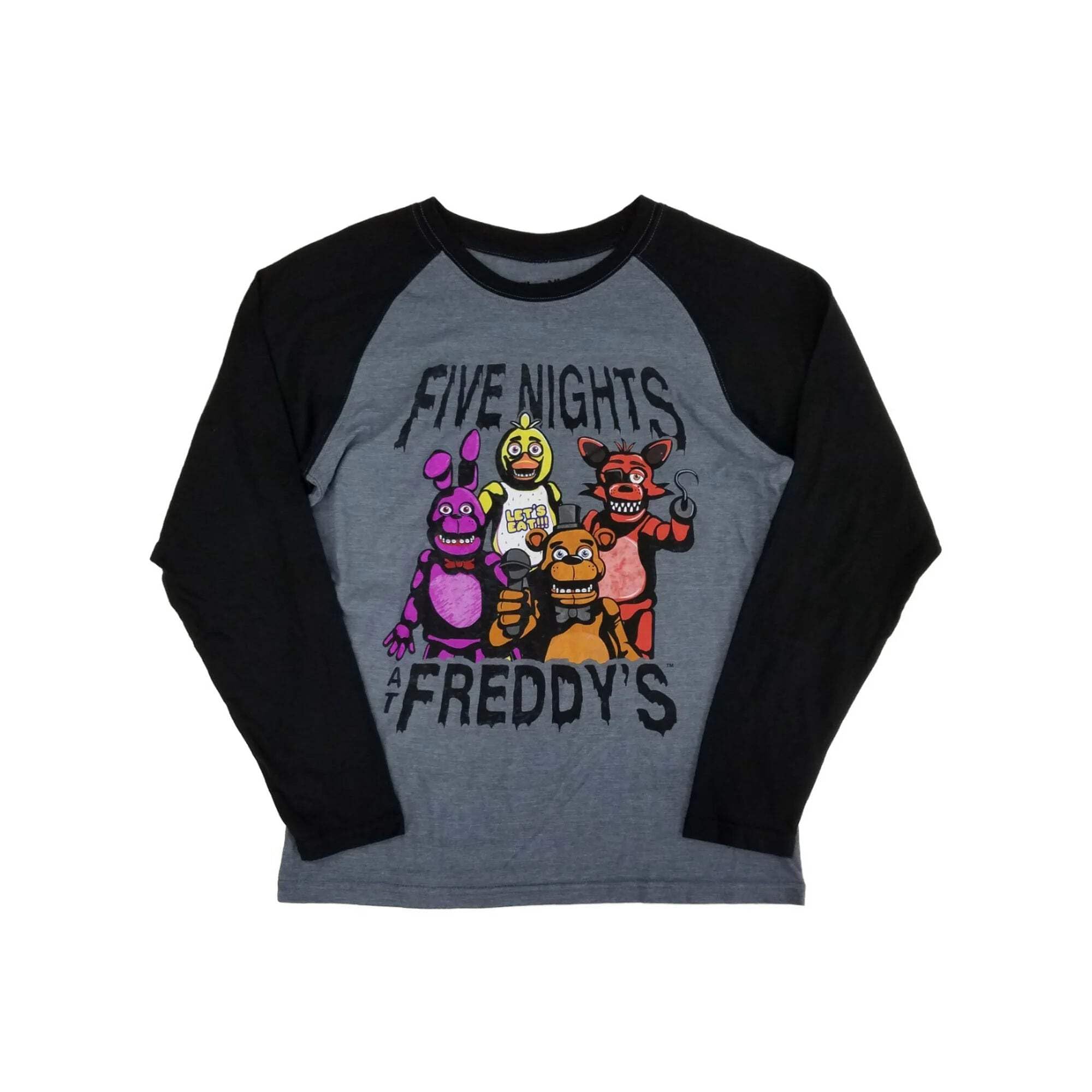 Five Nights at Freddy's Big Boys' Long Sleeve Raglan T-Shirt