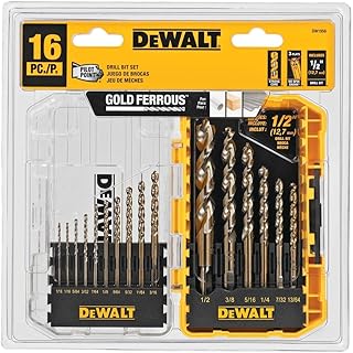 DEWALT - DEW-DW1956 Drill Bit Set with Pilot Point, 16-Piece (DW1956)