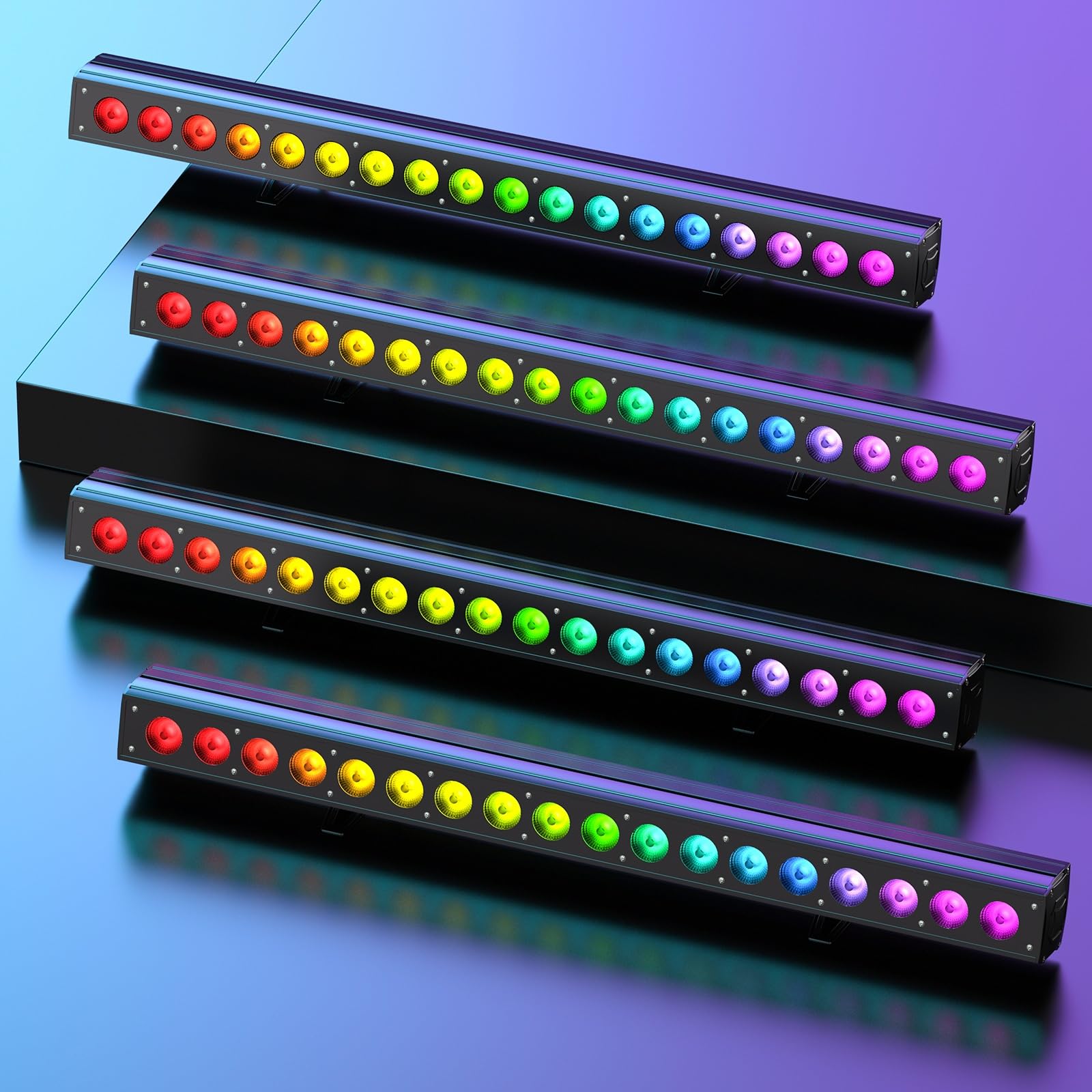 180 W Wallwasher Light, 18 diod LED 6 w 1 RGBWAUV DJ Bar stojak dmx512 i sterowanie dźwiękiem LED światło stroboskopowe na wesele koncert dyskoteka DJ 4 szt