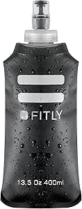 Gourde Souple FITLY - Bouteille Pliable Pour Course à Pied Et Vélo - Hydratation Sans Fuite