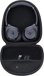 M.G.R.J® Portable Carrying Case Cover for soundcore by Anker Space One, Life 2 neo, H30i, Q20i, Q20+, Q20, Q30, Q35, Q40, Q45 Wireless Headphones (Hard|EVA|Black)