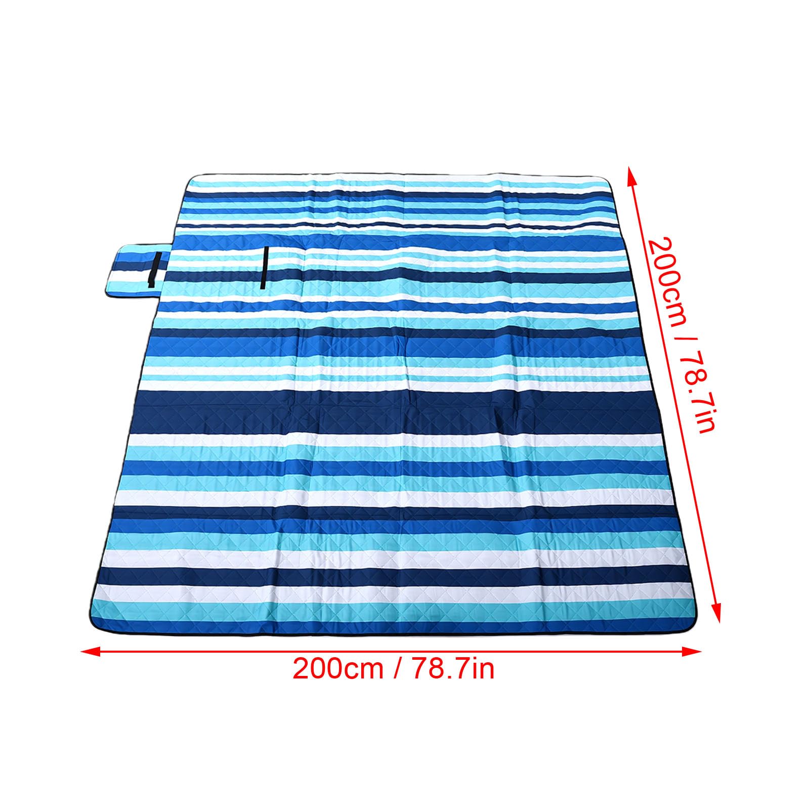 Jenngaoo Manta De Picnic A Prueba De Agua, Estera Portátil Plegable Extra Grande para Playa, Acampar Al Aire, Patio, Césped, Jardín, Suelo De Césped, 200x200cm