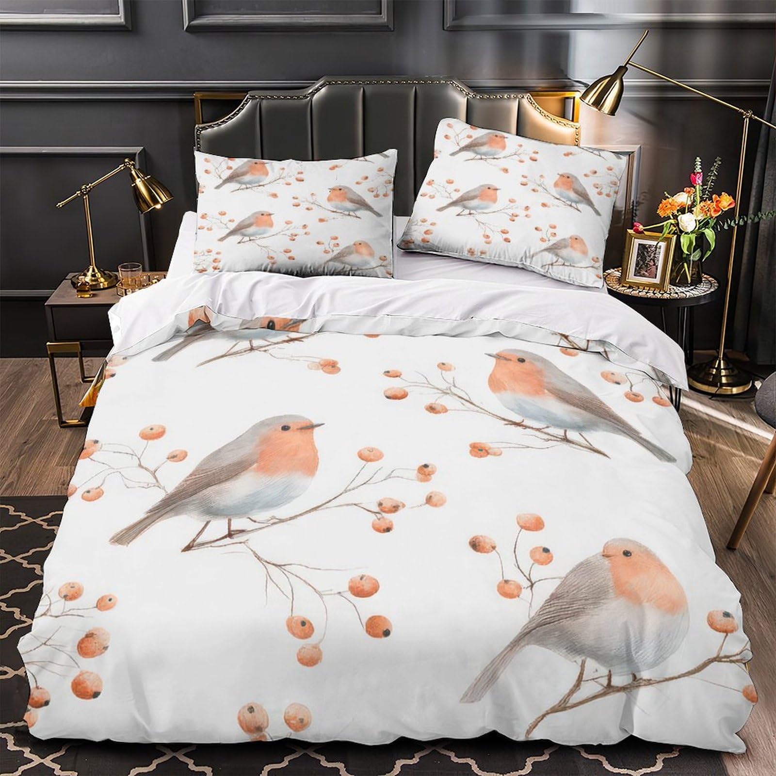 Housse de couette hypoallergique grand lit : microfibre ultra douce