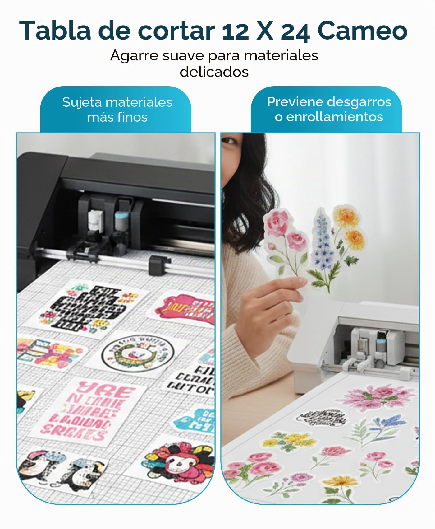 Silhouette CUT-MAT-24 Alfombrilla de Corte Cameo, 30 cm x 60 cm