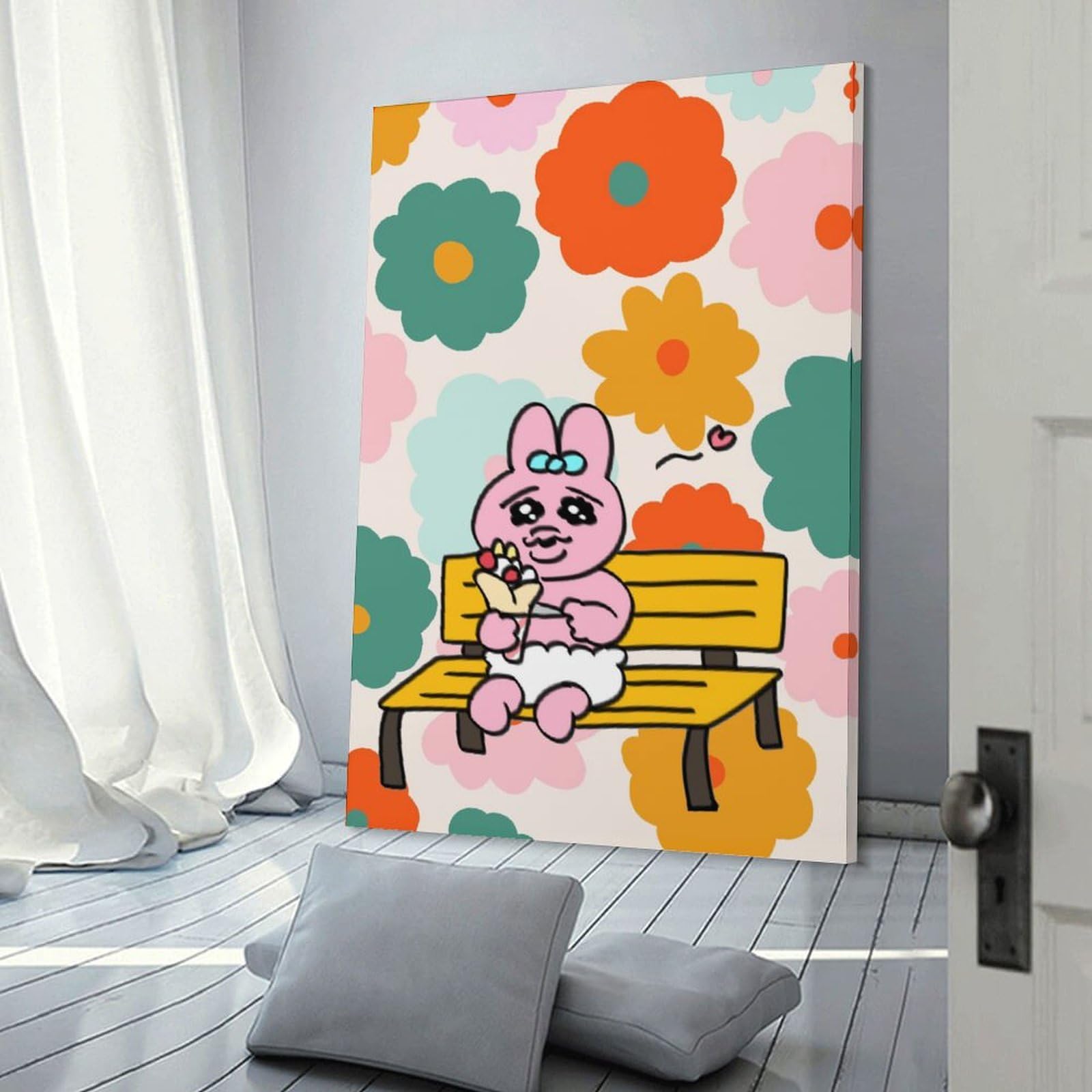 Amazon.co.jp: [おぱんちゅうさぎ-うれしさ] キャンバス 絵画 絵