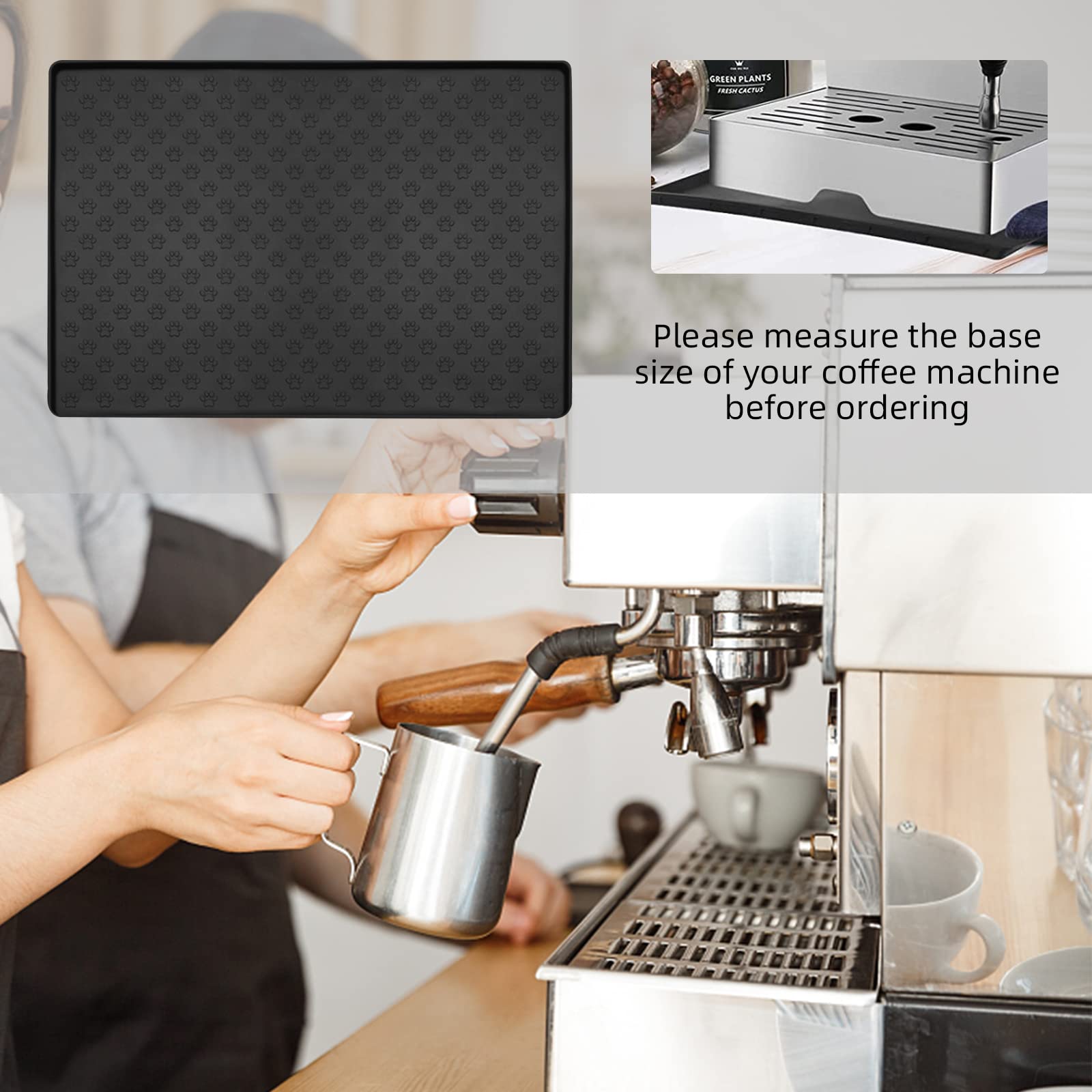 Tappetino per macchina da caffè STOUCLA, tappetino in silicone per