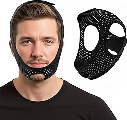 Anti Snoring Chin Strap for Sleeping, Adjustable Anti Snore Devices for Men Women, Suitable solution for stopping snoring,Black