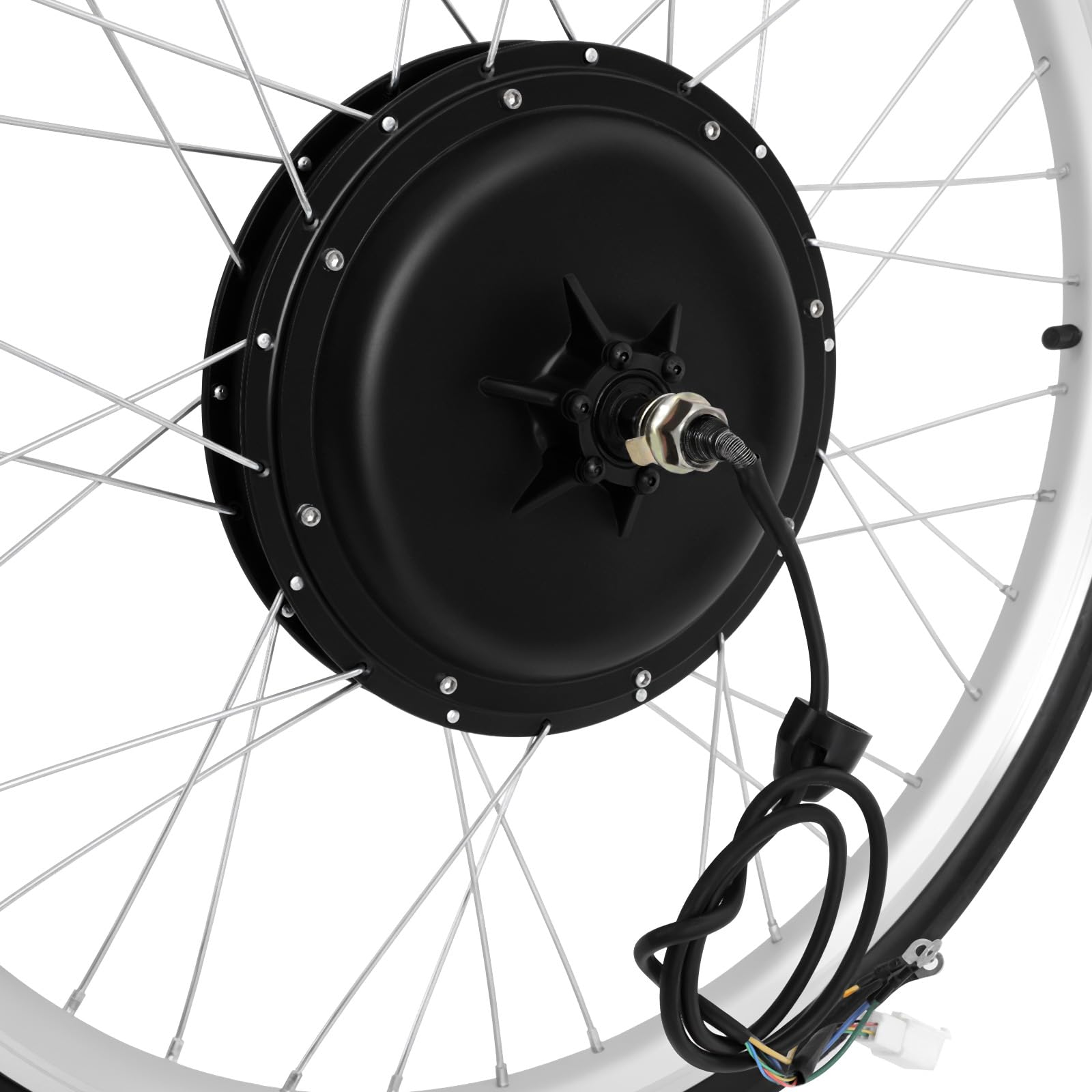 26 Zoll Elektrisches Fahrrad Set 48V 1000W E-Bike Hinterrad Conversion Kit Umwandlungsradnabe LCD-Monitor Dual Mode Controller Bürstenloser Zahnloser