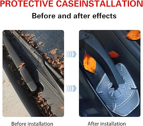 Miniatura 5 de 2 almohadillas de protección para limpiaparabrisas de automóvil, 2.9 x 3.8 pulgadas, impermeables, de PVC, accesorios para limpiaparabrisas