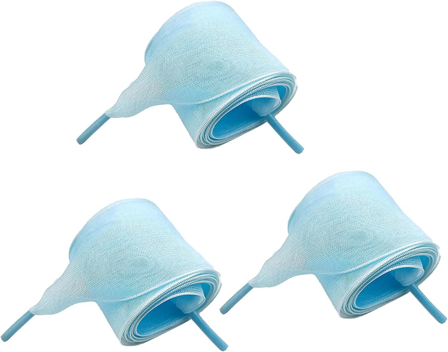 lacci delle scarpe elasticizzati Lacci for scarpe, 4 cm extra larghi in organza, filato di neve traslucido, piatti, adatti for piccole scarpe bianche, scarpe casual, scarpe di pelle, scarpe di tela, s