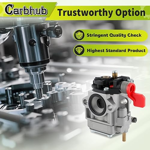 Miniatura 3 de Carbhub 308028004 Carburador para Homelite Ryobi UT-08072 UT-08572 UT-08572-A UT-08042 UT-08542 UT-08542-A UT-08542-B UT-08012 UT-08512 UT-085 12-A
