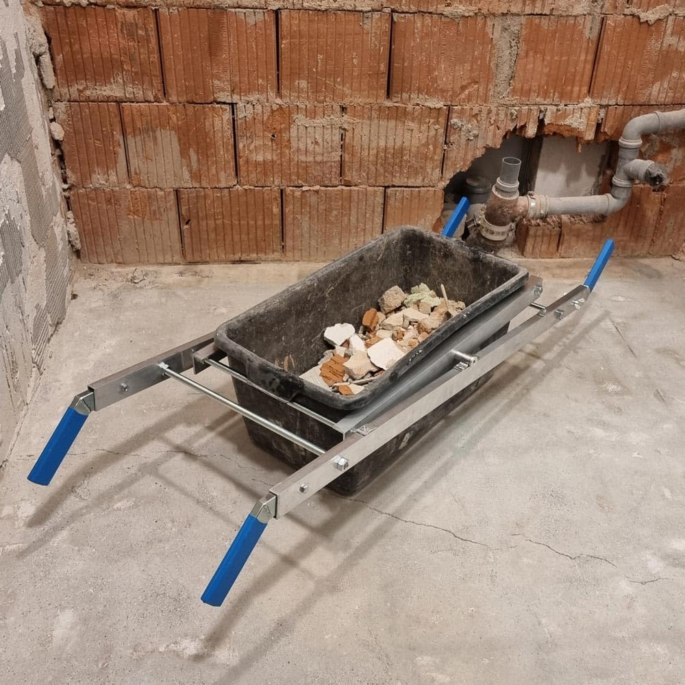 Karl Dahm Tragehilfe für Schutt aus leichtem Alu I Profi Equipment für die Baustelle I Transporthilfe für Bauschutt, Werkzeuge, div. Materialien u.v.m. I Made in Germany – 12313