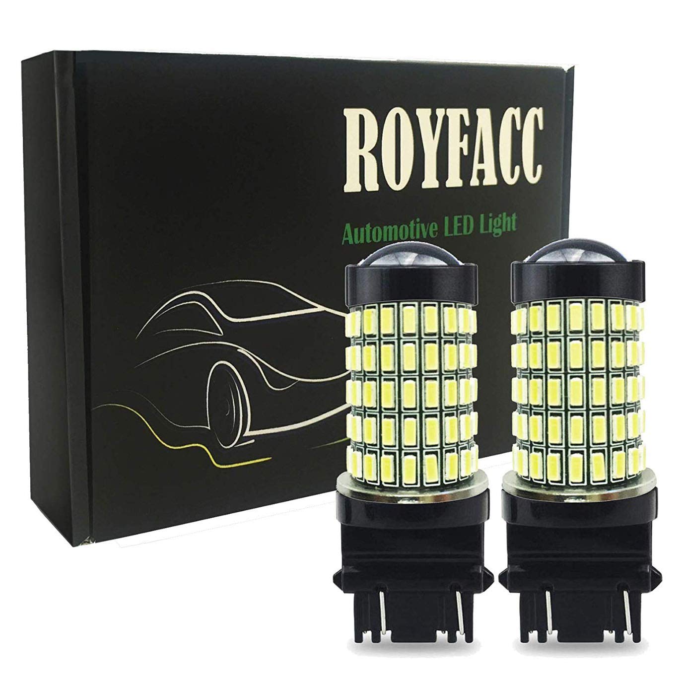 Backup Reverse Light Bulbs 1800 Lumens Extremely Bright Parking Lights 3157 3156 3056 3057 4157 112-SMD LED Chipsets, Xenon White 6500K