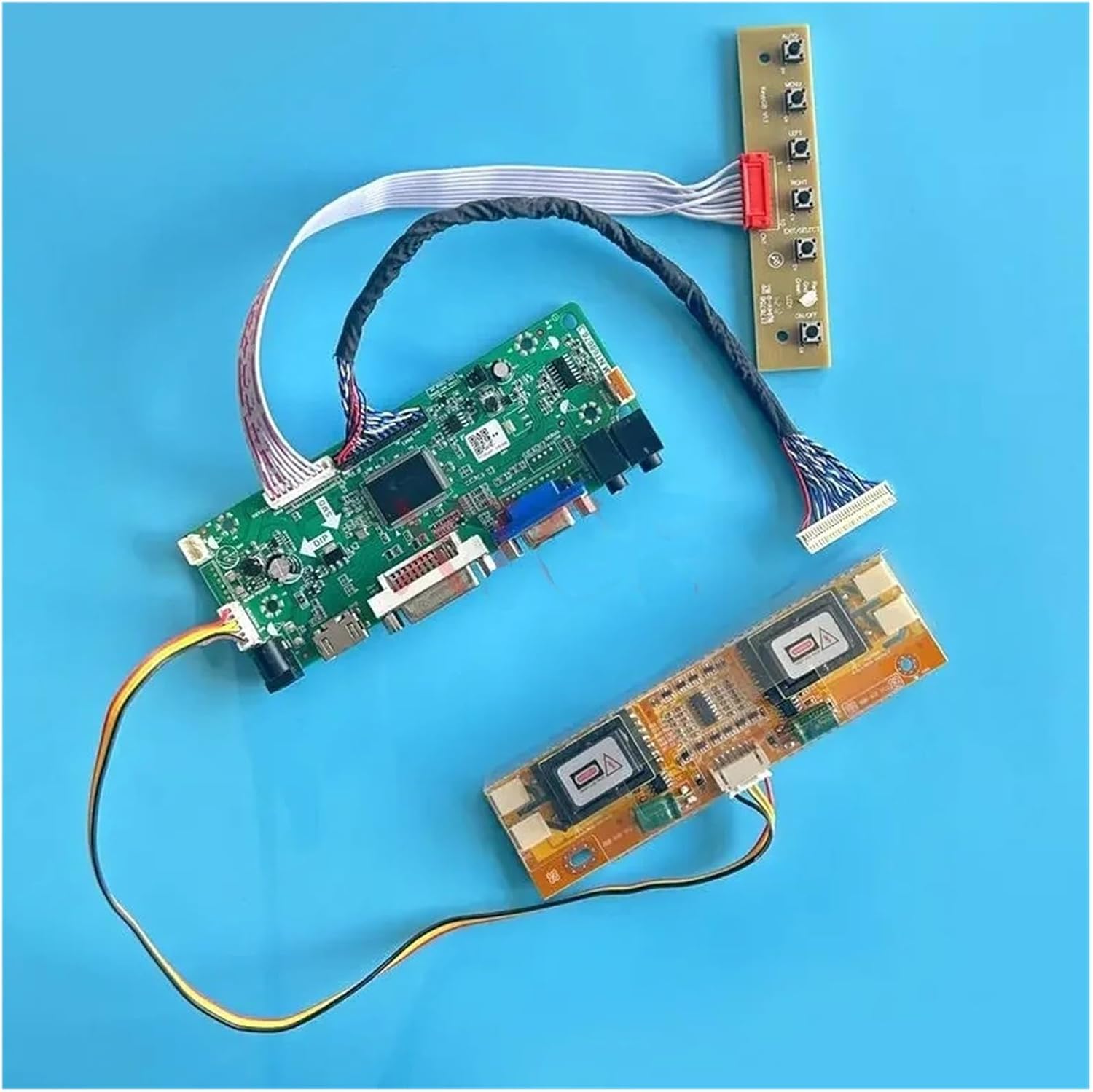 LCD Driver Controller Board Fit M190EG01 M190EG02 M170EG01 M170EG02 Kit 4CCFL 30Pin LVDS Panel 1280 * 1024 HDMI-Compatible VGA DVI(For M190EG01 V.2)