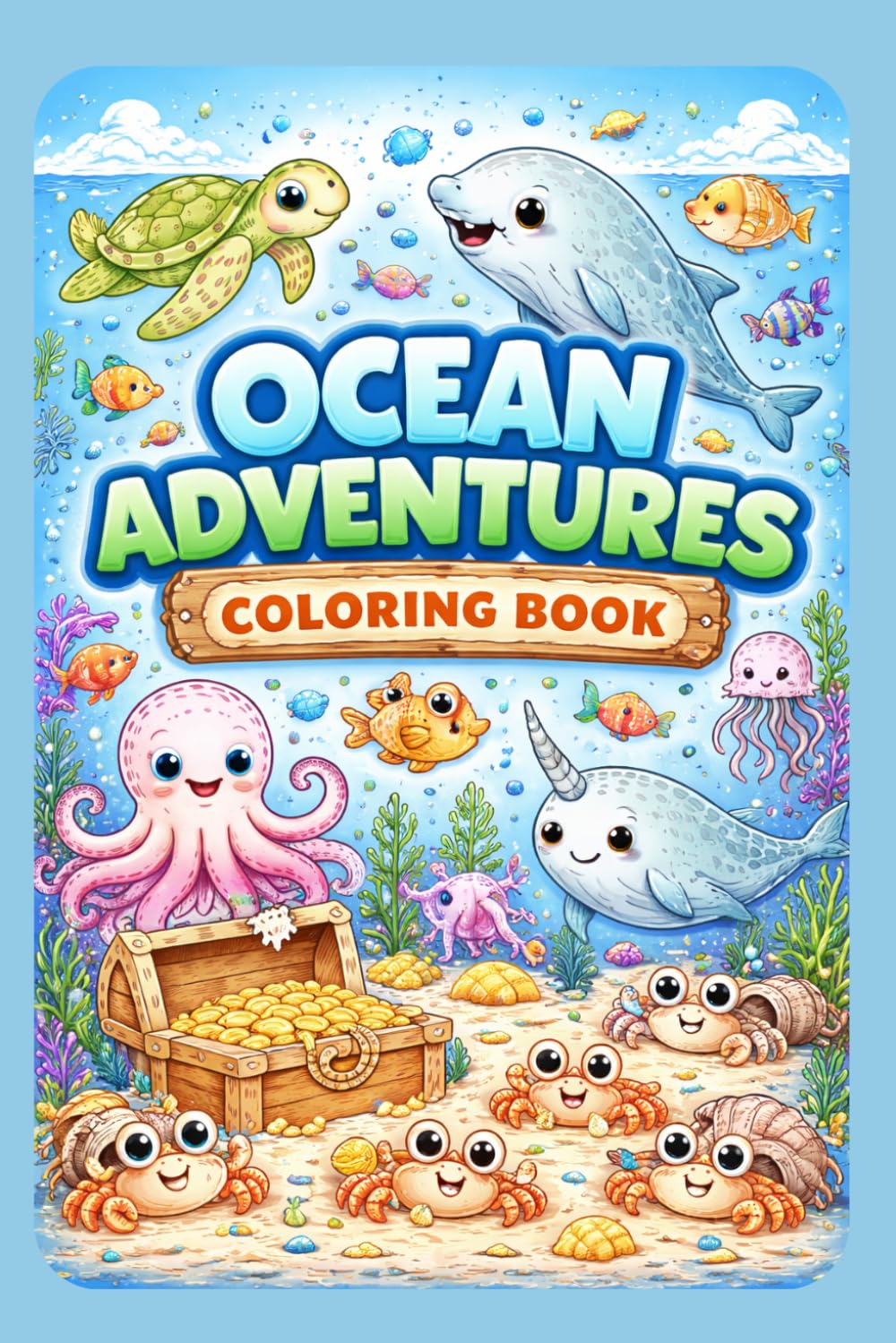 Ocean Adventures Coloring Book for Kids