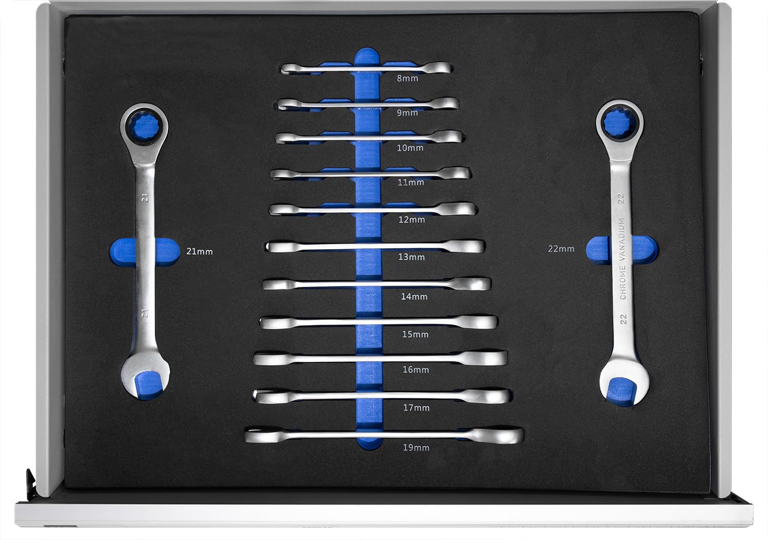 Benson Tools XXXL Werkzeugwagen Premium gefüllt Schaumeinlagen Werkstattwagen