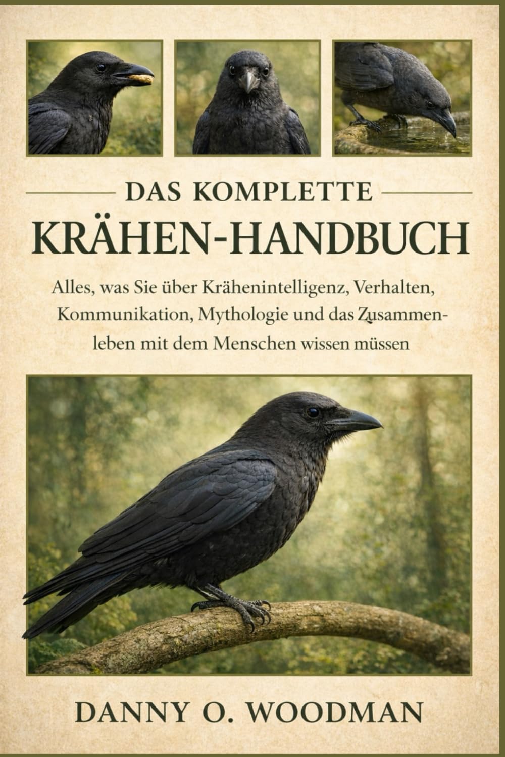 DAS KOMPLETTE KRÄHEN-HANDBUCH: Alles, was Sie über Krähenintelligenz, Verhalten, Kommunikation, Mythologie und das Zusammenleben mit dem Menschen wissen müssen