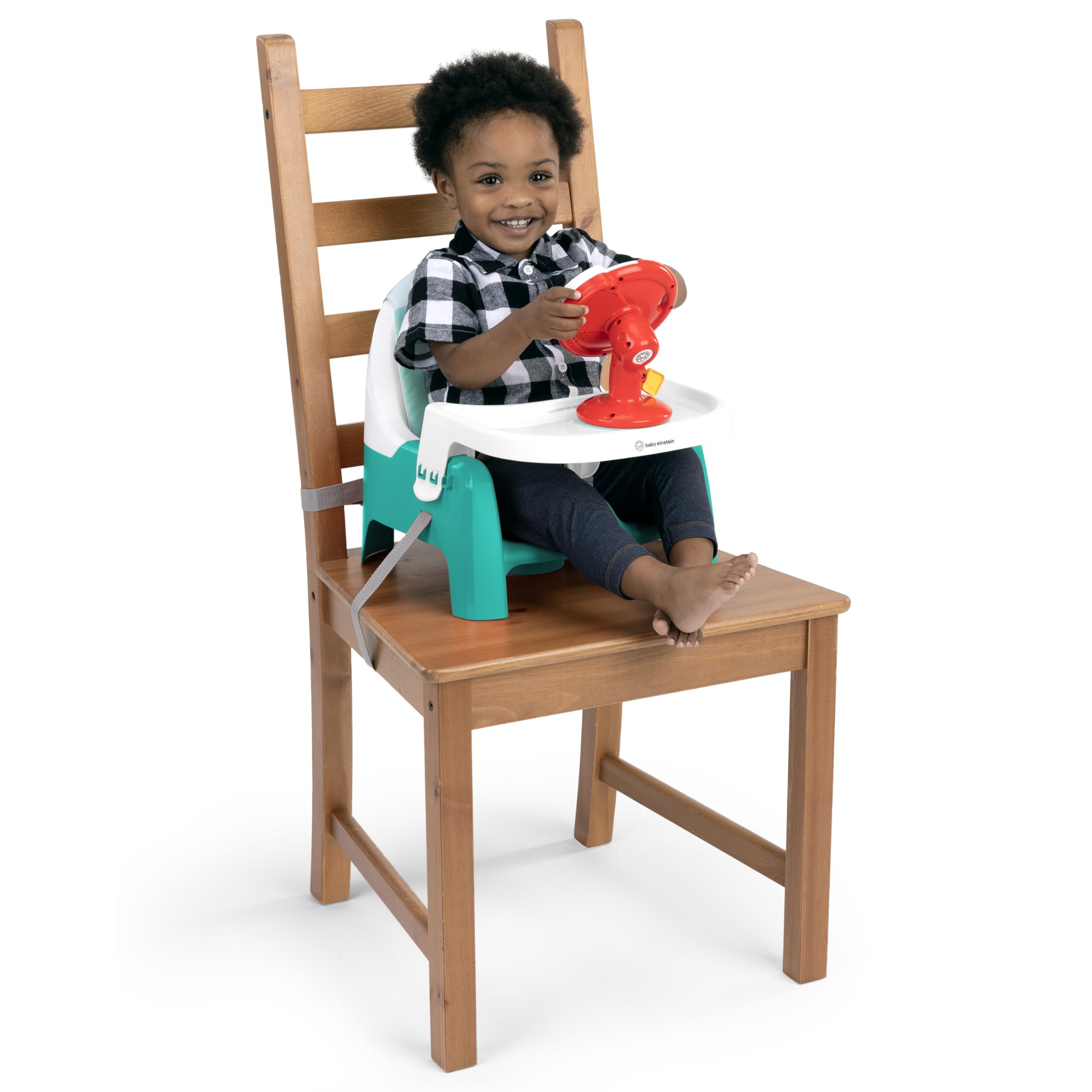 Baby Einstein Farm Explorers Seggiolino Rialzo 2-in-1 Gioco Volante Musicale 6-36 Mesi