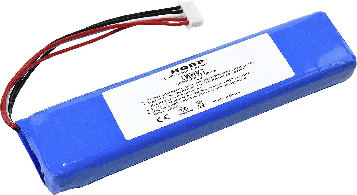 HQRP 5000mAh Battery Compatible with JBL Xtreme Extreme Portable Bluetooth Speaker 5000mAh Li-Polymer JBL GSP0931134 Repair + Screwdriver