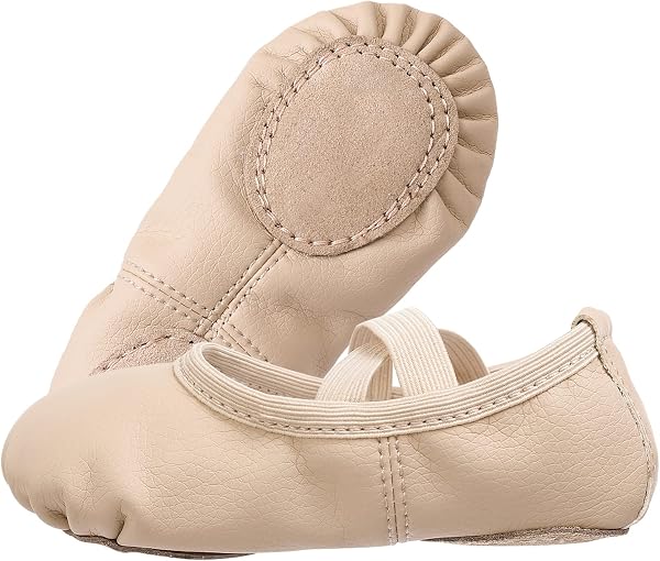 Scarpe da Ballo Classica in Pelle Pantofole da Ballo Ballerine Ragazze e Donne - 4