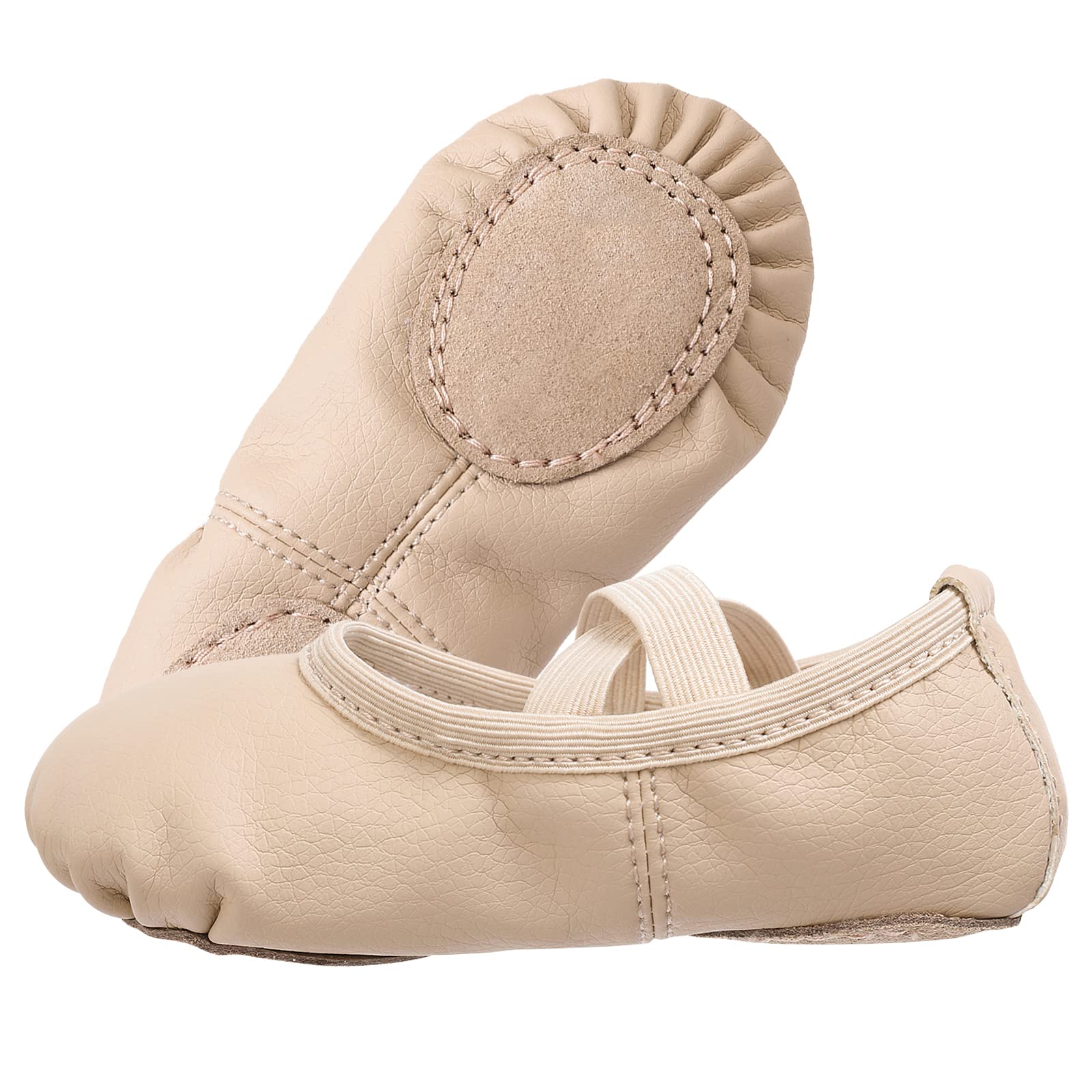 Zapatillas de Ballet Niñas Zapatillas de Baile Gimnasia Suela de Cuero para Niños Adultos Tamaño 20-40