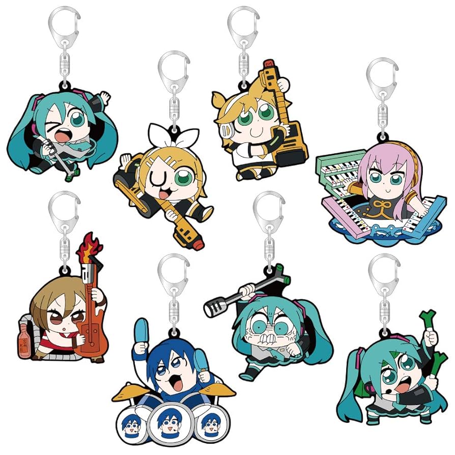Amazon.co.jp: 初音ミク×大川ぶくぶ ラバーキーホルダー
