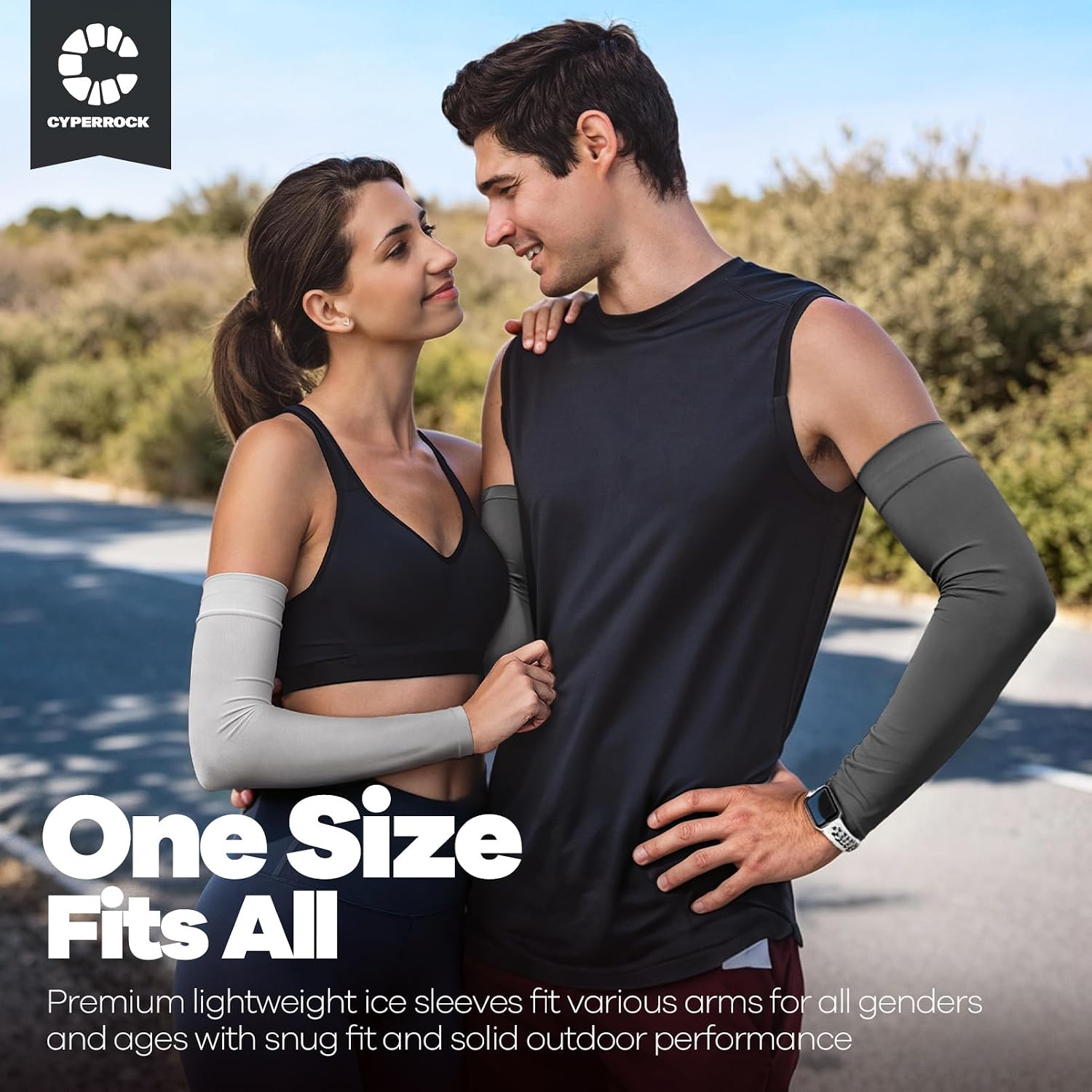 Arm Sleeves UV Sun Protection Cooling Sport Compression for Men Women