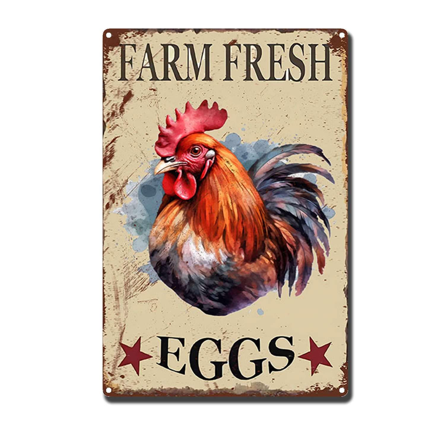 HYCLAM Metal SignFarm Fresh Eggs Restoring Ancient Ways Wine Cellar The hotelThe Wall Decorate Painting 8x12inch-Tin Sign