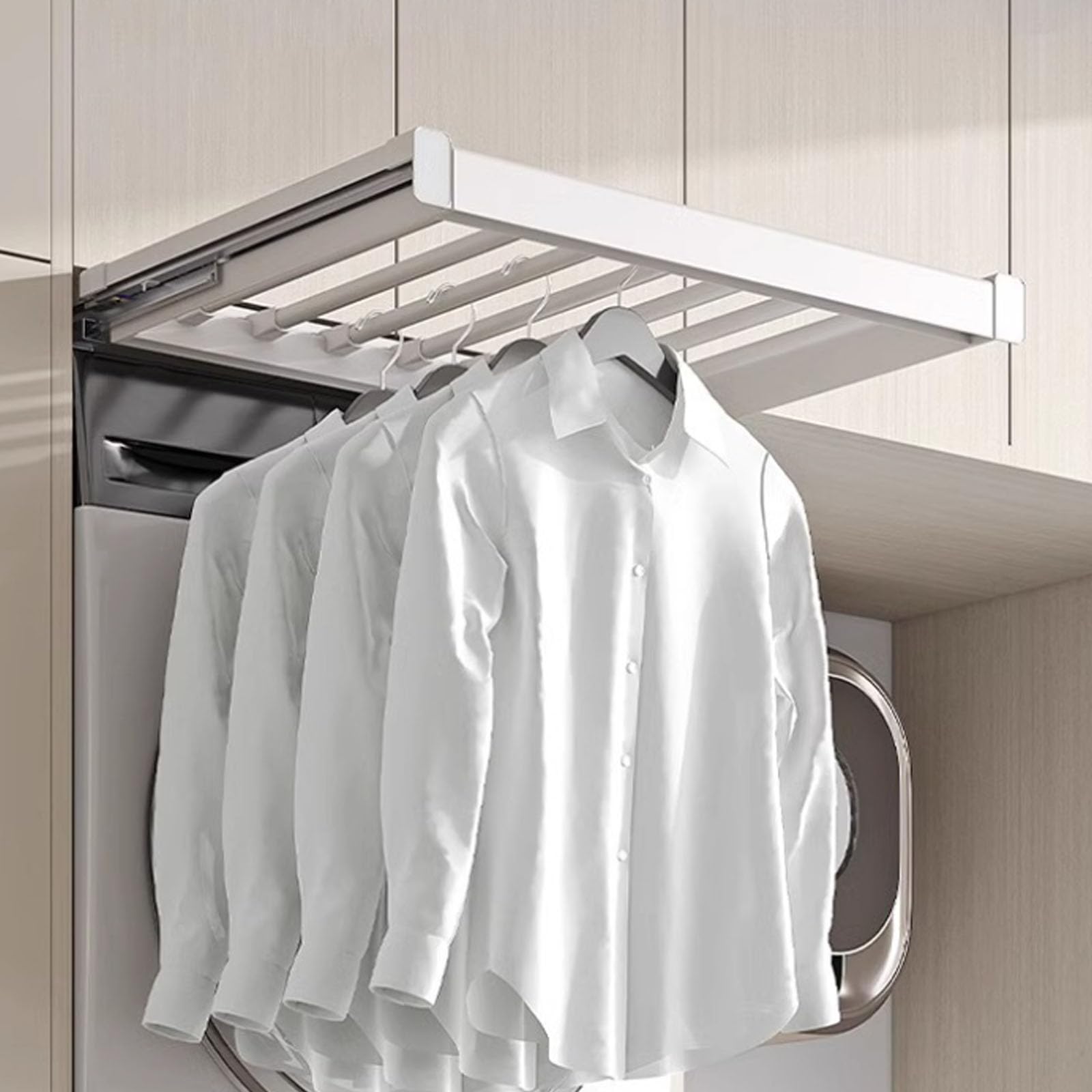 Portant à pantalons coulissant en aluminium, accessoire de placard