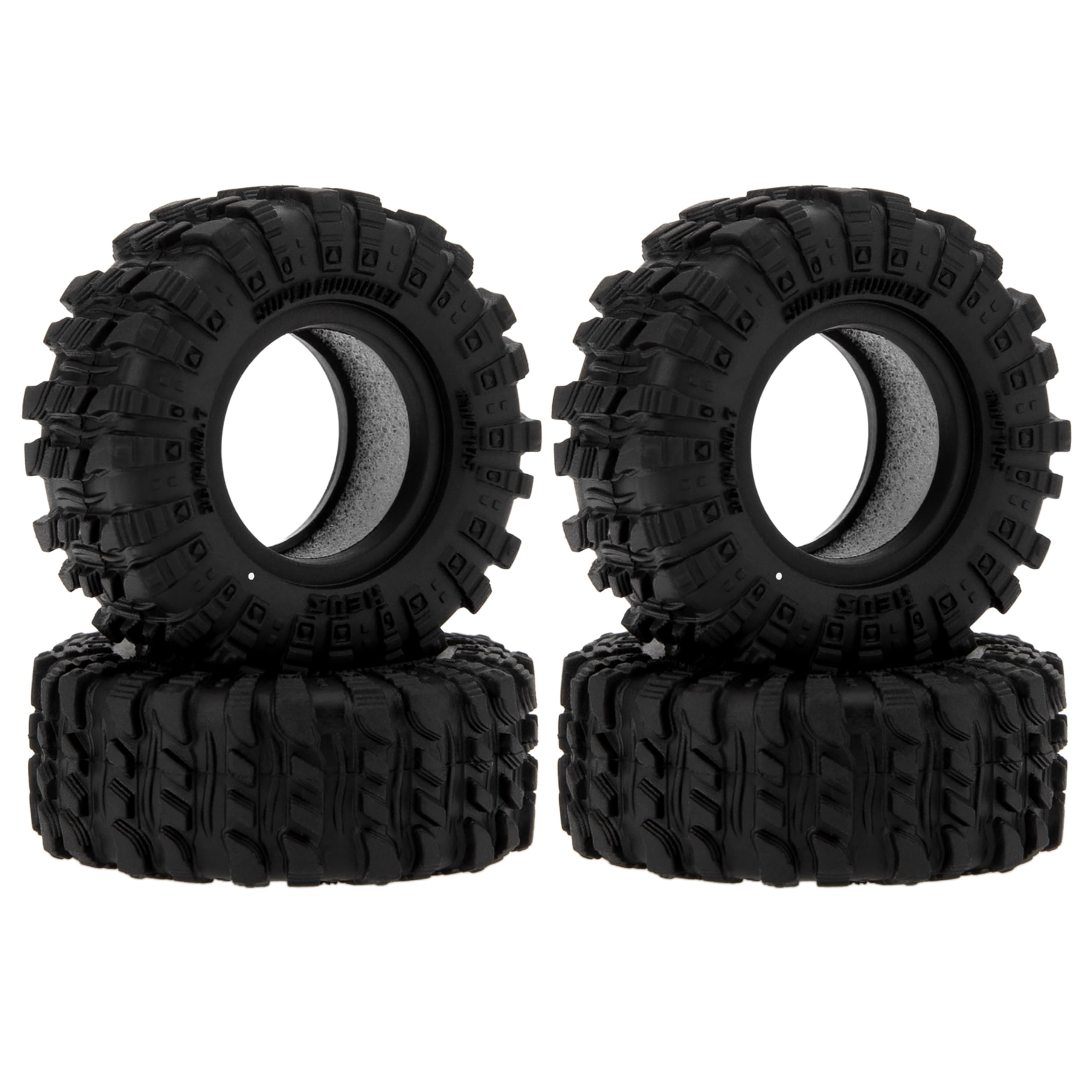 MEUS RACING 0.7 Tires - MS6 Super Bouncer Tires for Axial SCX30 Redcat Ascent-32 1/30 1/32 RC Crawler, 0.55/1.42/R0.7(#M0705)