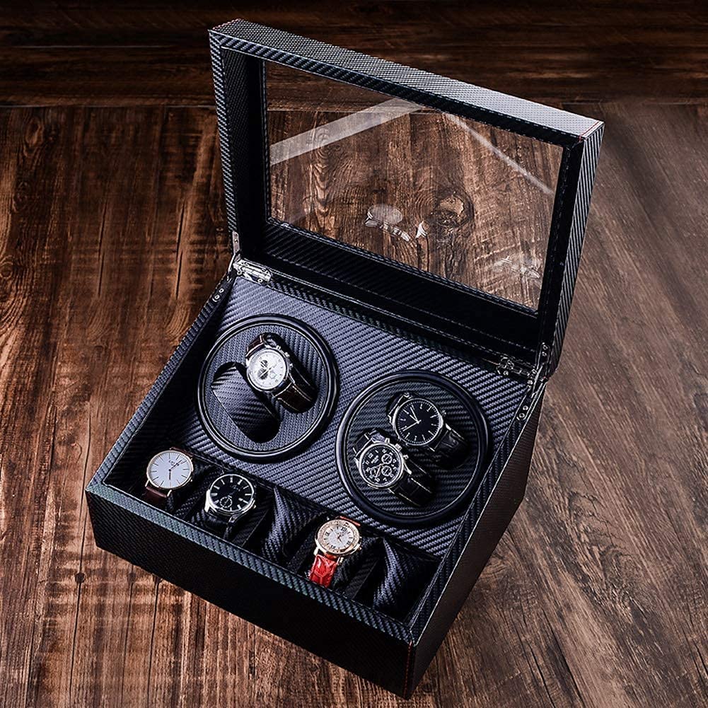 NATWEE Uhrenbeweger für Automatikuhren mit extrem leisem Motor, Aufbewahrungsvitrine, Schmuckschatulle, geeignet für Damen- und Herrenuhren It's so Kind of You